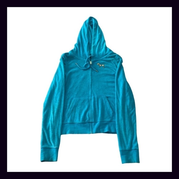 Vintage PINK Turquoise Terry Gold Bling Sequin Matching Set Size Small - Picture 8 of 12